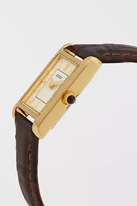 Seiko Essentials Quartz Champagne Dial Watch SWR066