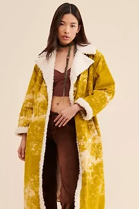 UO Asher Faux Shearling Overcoat