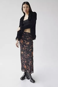UO Soule Fringe Trim Cardigan
