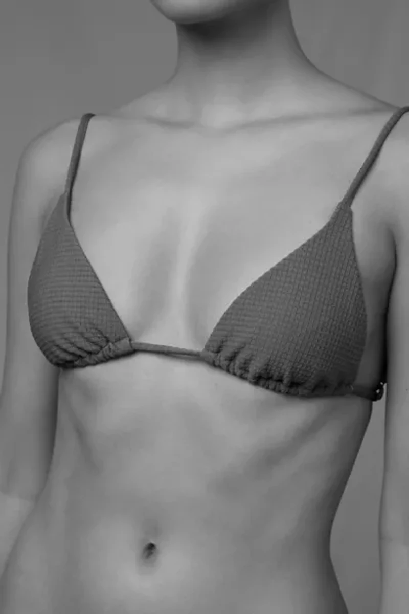 Onia Alexa Waffle String Bikini Top