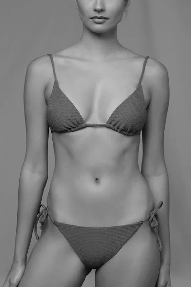 Onia Alexa Waffle String Bikini Top