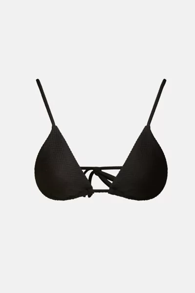 Onia Alexa Waffle String Bikini Top