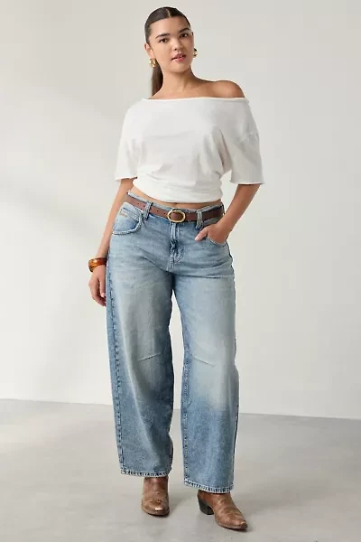 BDG Logan Buckle Baggy Barrel Jean