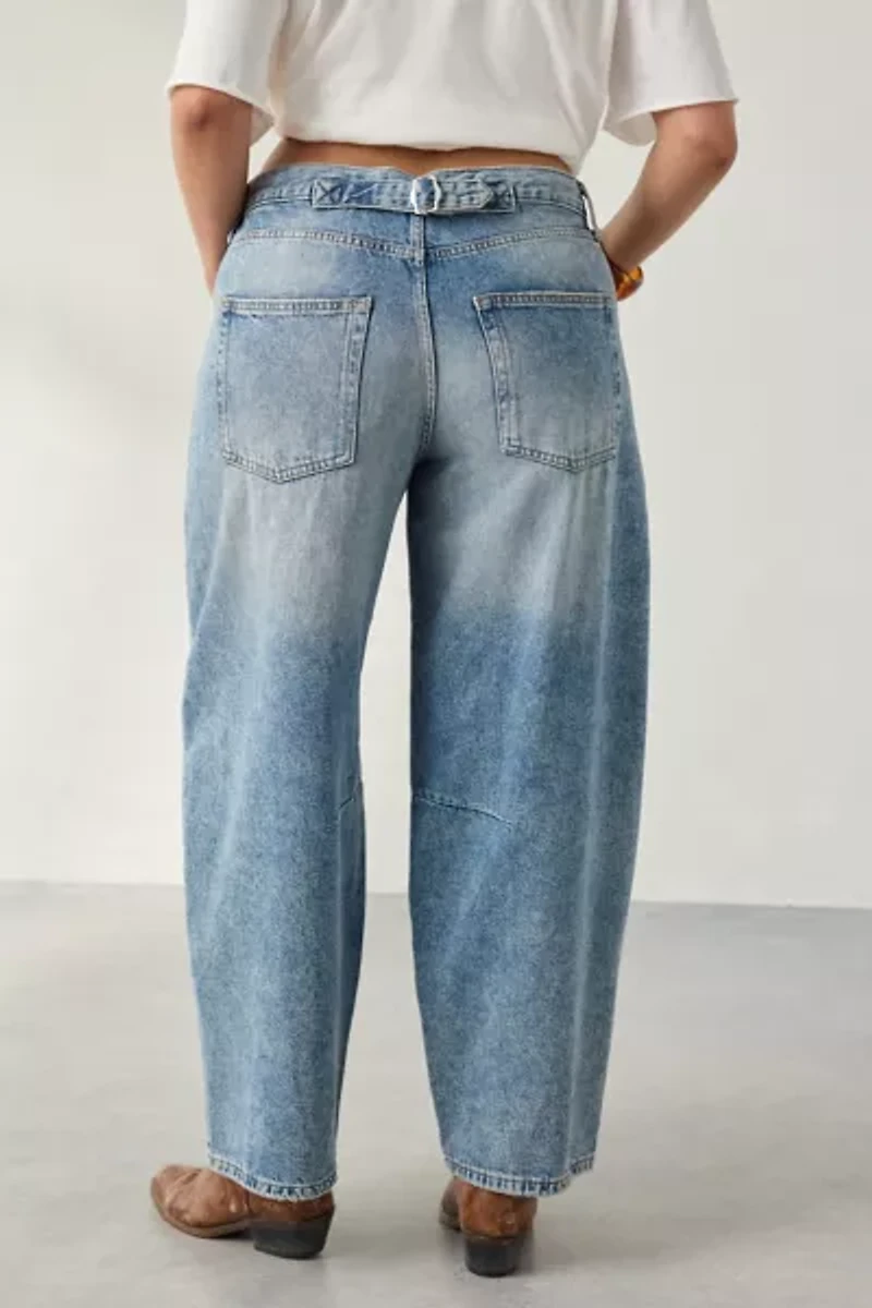 BDG Logan Buckle Baggy Barrel Jean