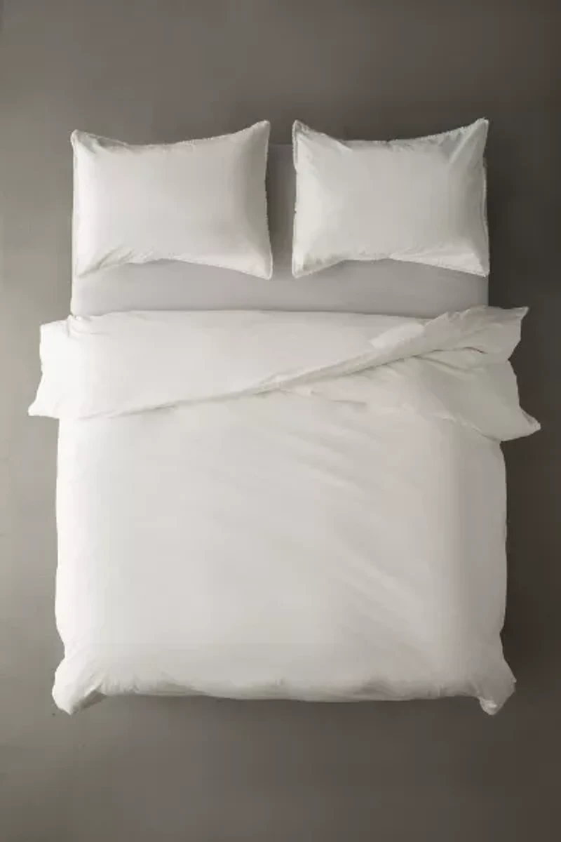 Breezy Cotton Percale Tassel Duvet Cover