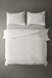 Breezy Cotton Percale Tassel Duvet Cover