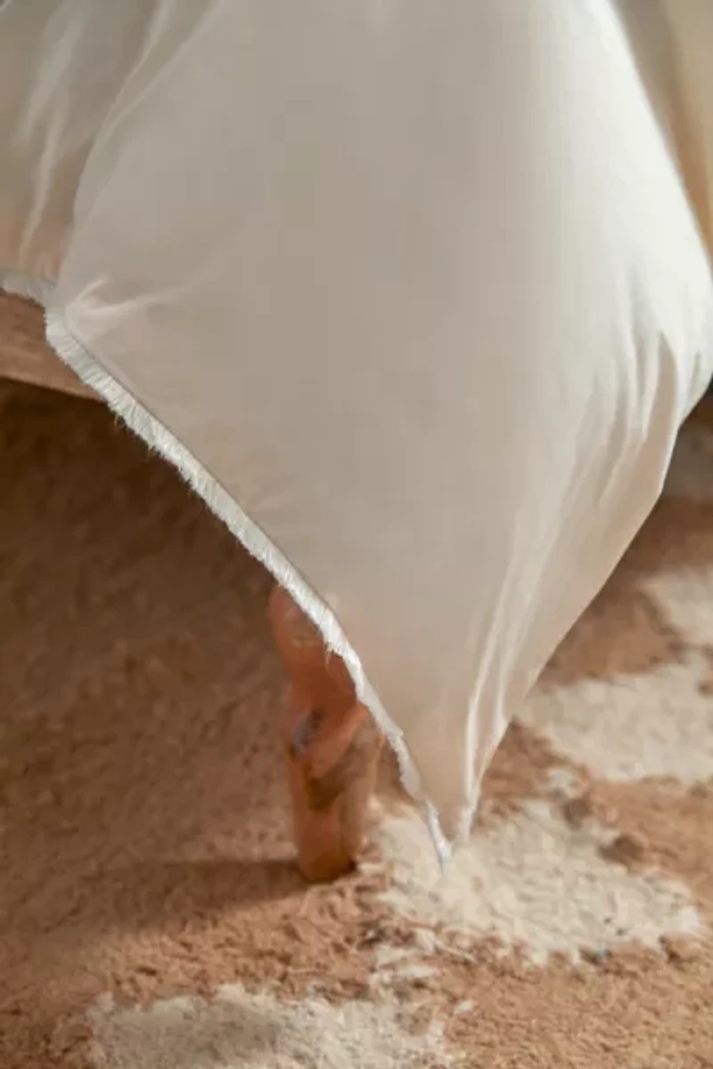 Breezy Cotton Percale Tassel Duvet Cover