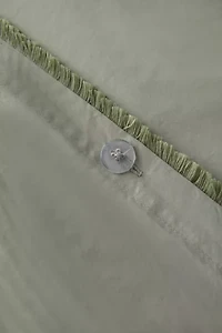 Breezy Cotton Percale Tassel Duvet Cover