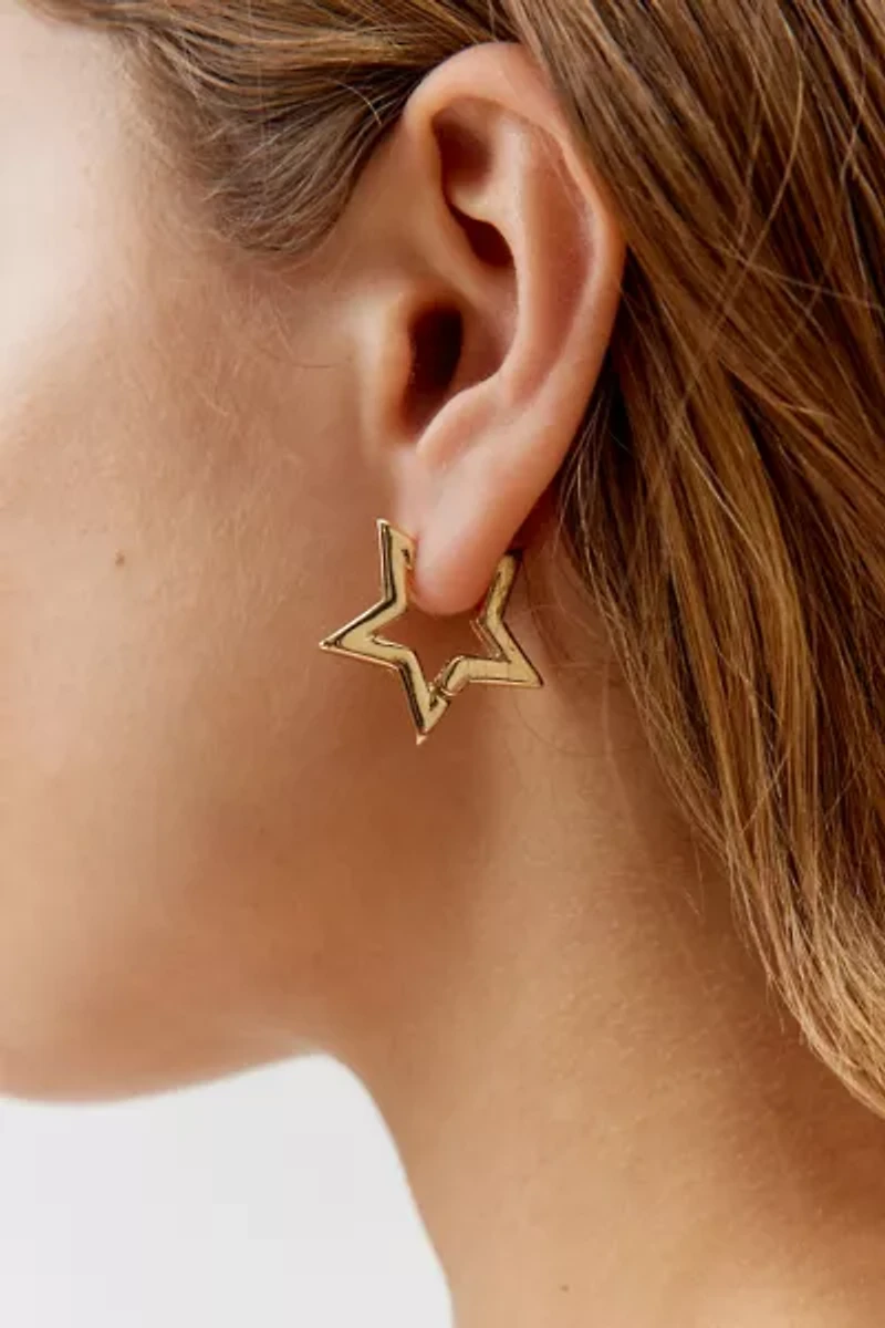 Star Hoop Earring