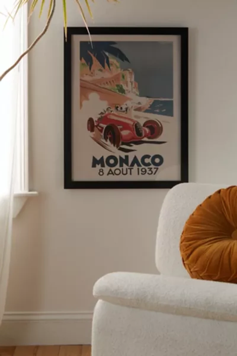 PSTR Studio Grand Prix Monaco 1937 Frameless Art Print