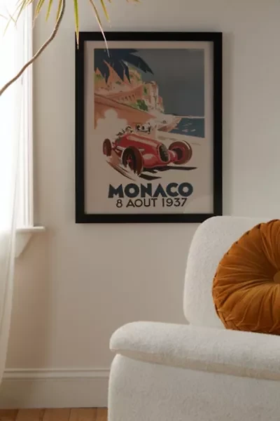 PSTR Studio Grand Prix Monaco 1937 Frameless Art Print