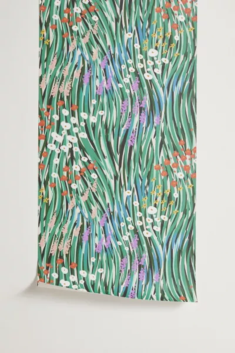 MSRYSTUDIO Windy Day Garden Removable Wallpaper