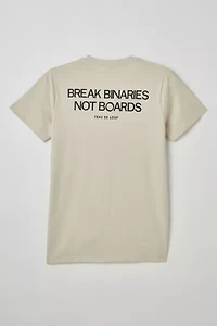 Peau De Loup X Skate Like A Girl UO Exclusive Breaking Binaries Tee