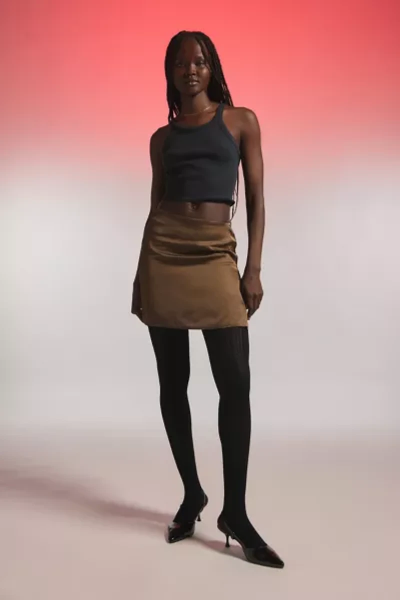 Honor The GIft Satin Mini Skirt