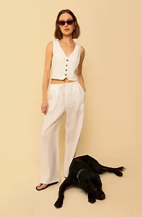 Whimsy + Row Kira Linen Drawstring Pant