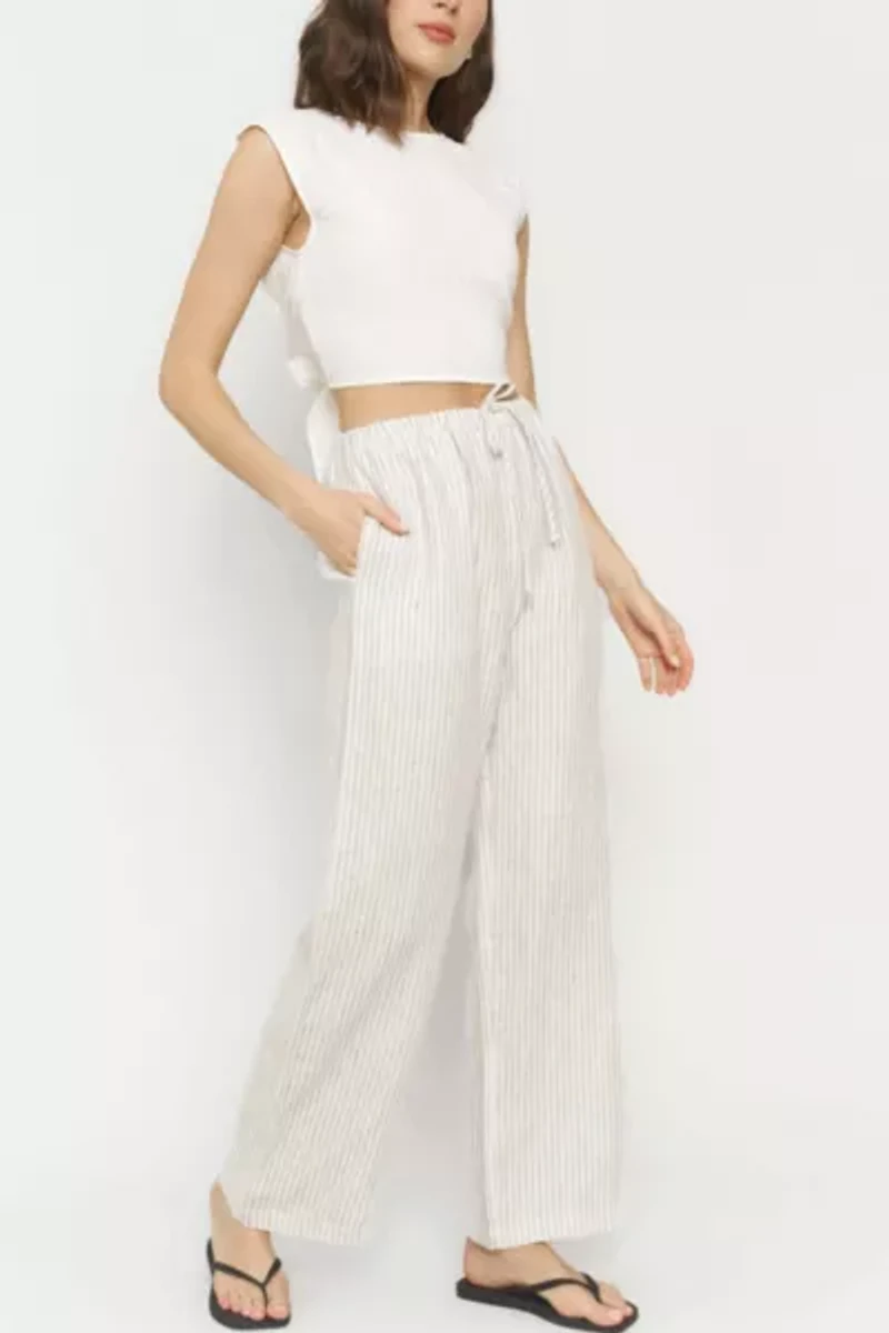 Whimsy + Row Kira Linen Drawstring Pant
