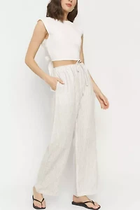 Whimsy + Row Kira Linen Drawstring Pant