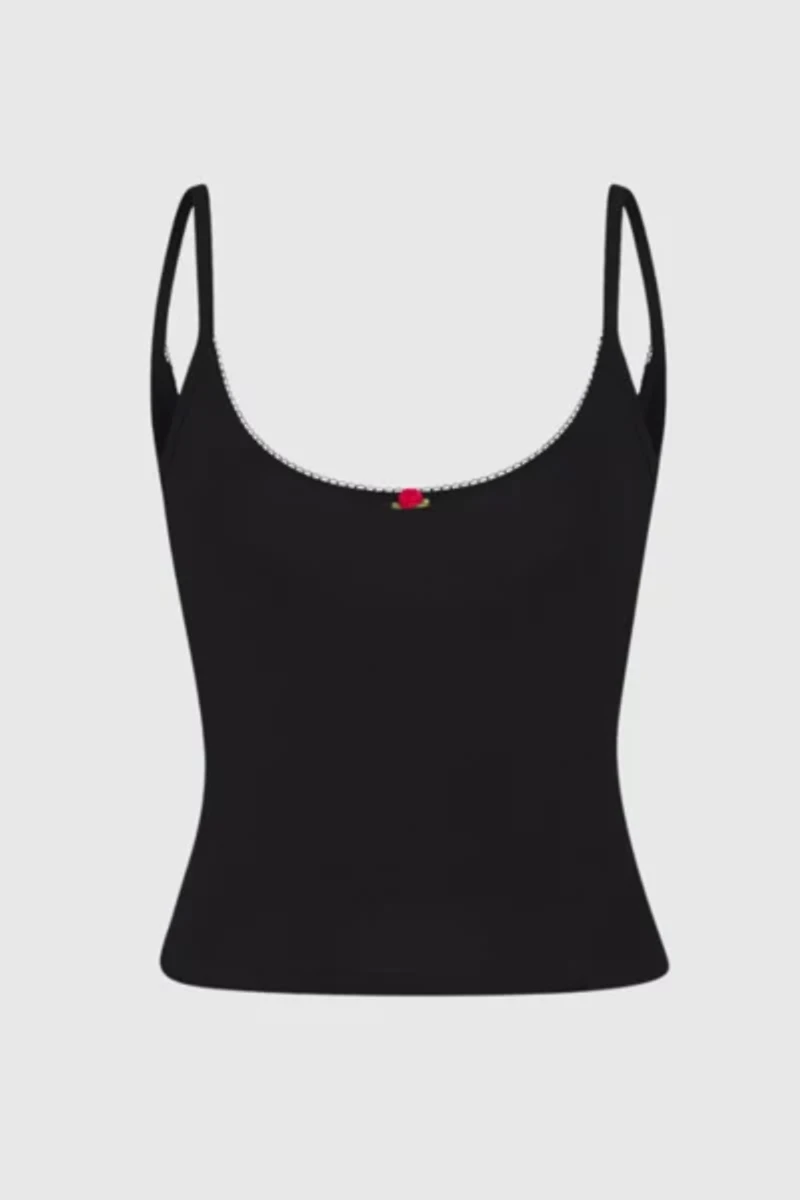 RAT BOI Scoop Back Lace Trim Cami