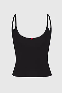 RAT BOI Scoop Back Lace Trim Cami