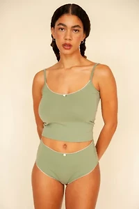 RAT BOI Scoop Back Lace Trim Cami