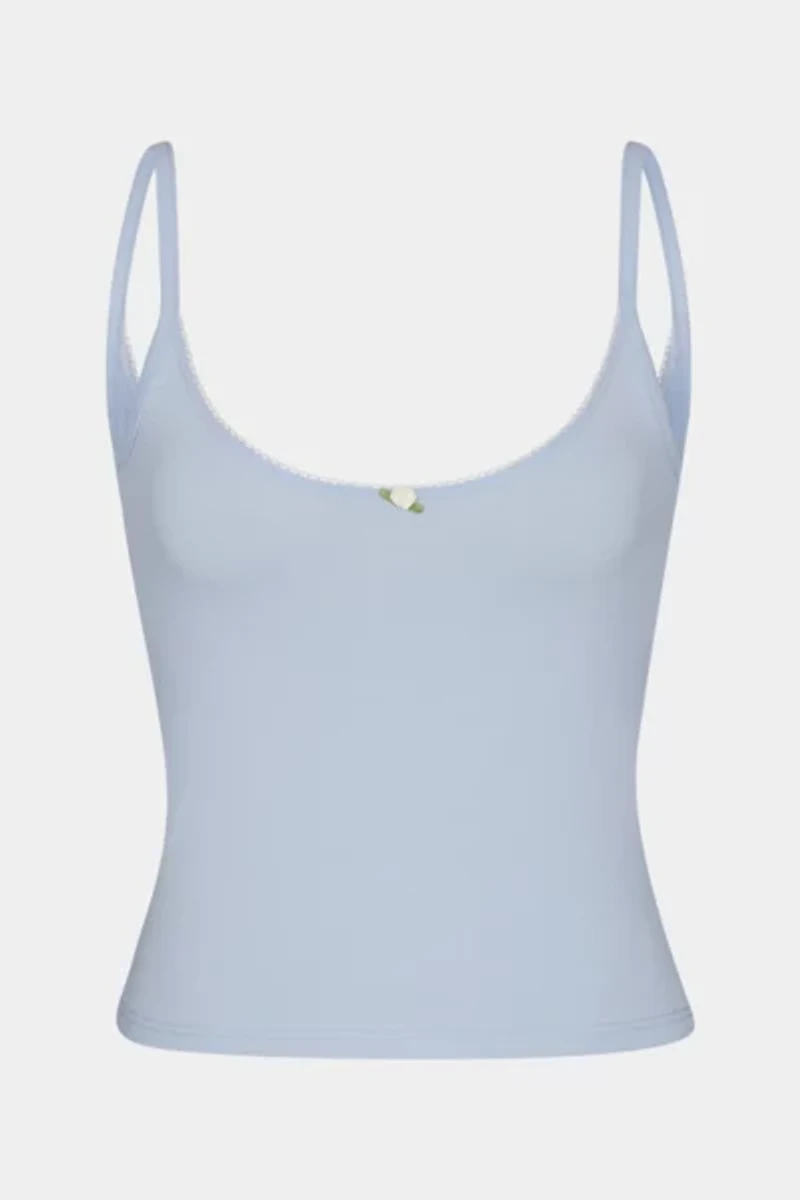 RAT BOI Scoop Back Lace Trim Cami