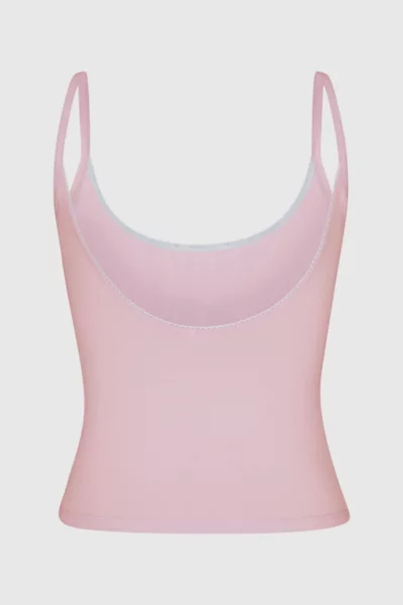 RAT BOI Scoop Back Lace Trim Cami