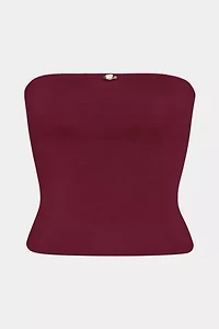 RAT BOI Contour Lace Trim Tube Top