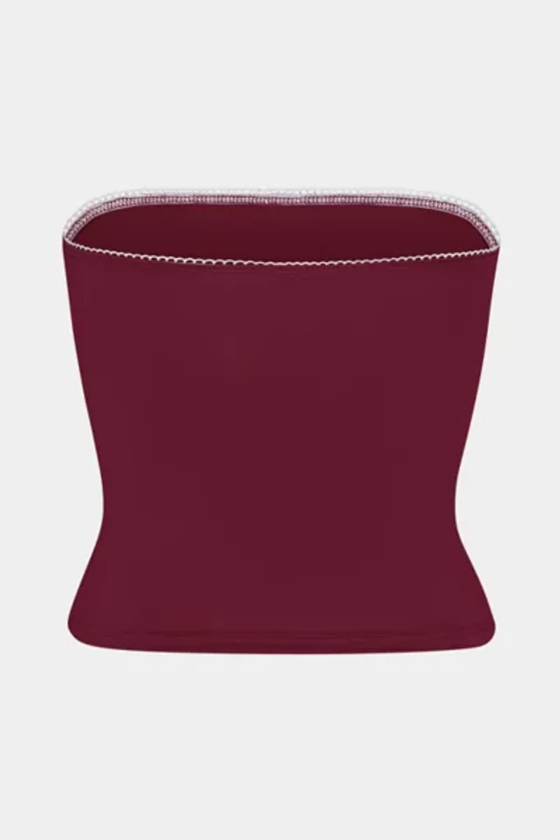 RAT BOI Contour Lace Trim Tube Top