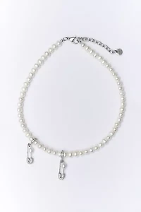 RIMOR Double Pin Through My Pearl Necklace