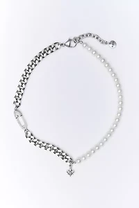 RIMOR Dimidium Pearly Chain Choker Necklace