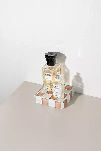 Subtle Art Studios Glass Tile Checkered Cube