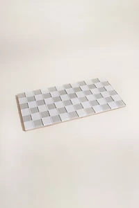 Subtle Art Studios Classic Checkered Glass Tile Tray