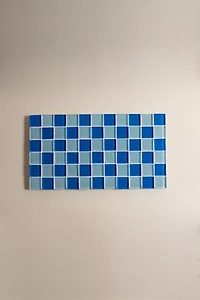 Subtle Art Studios Checkered Glass Tile Tray