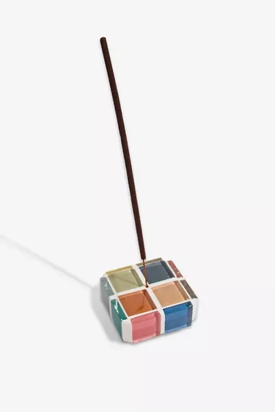 Subtle Art Studios Glass Tile Incense Holder