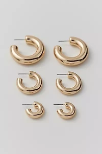 Chubby Hoop Earring Set