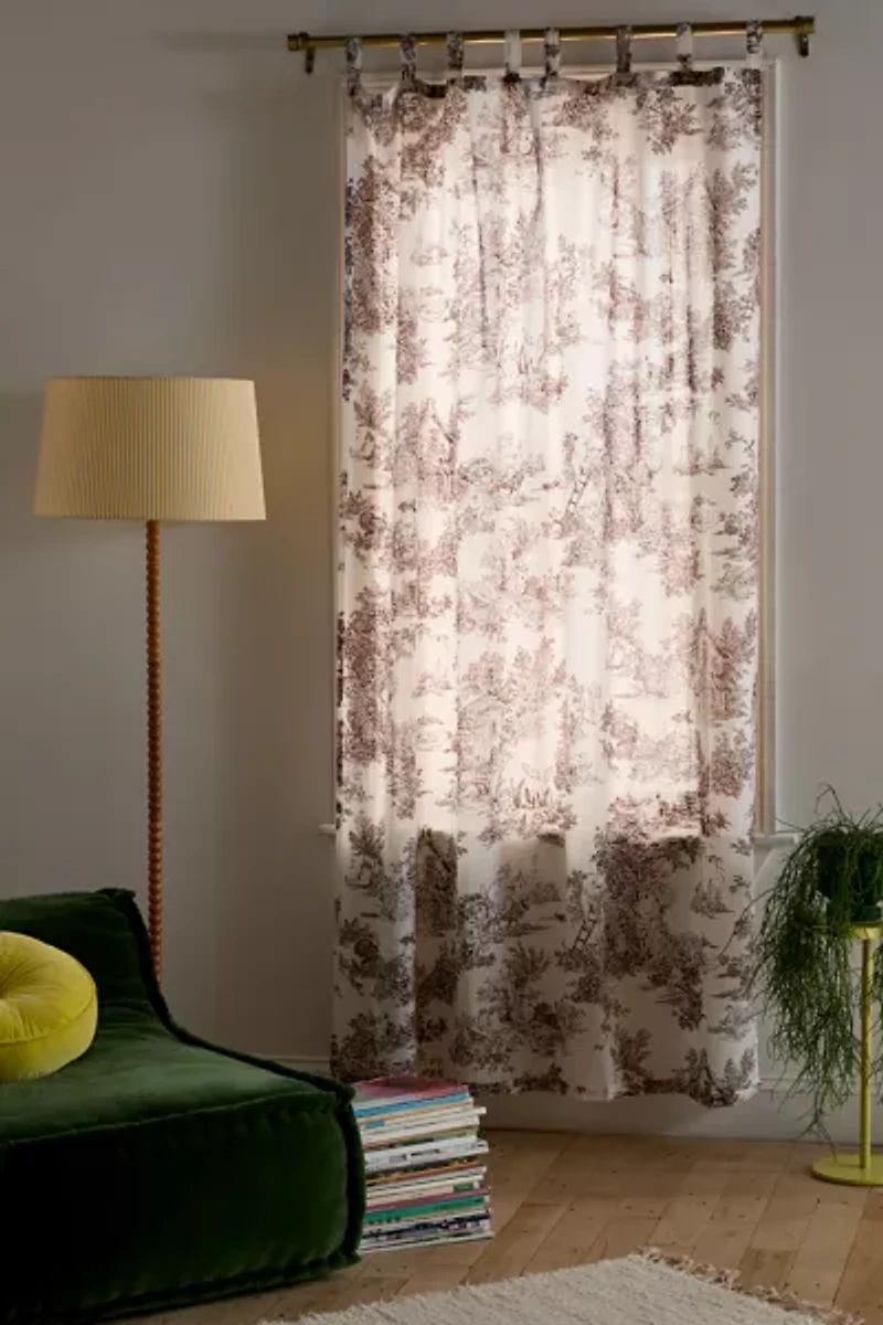 Frog Toile Window Panel