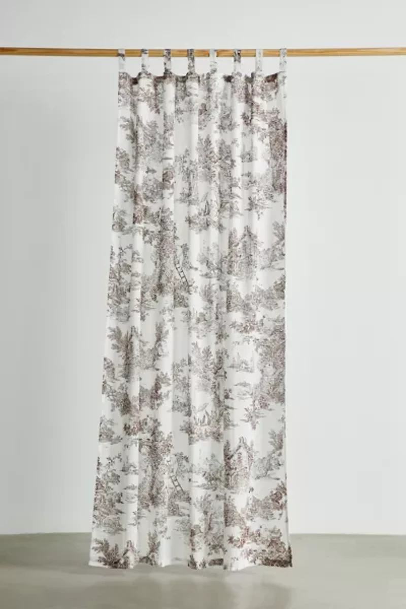 Frog Toile Window Panel