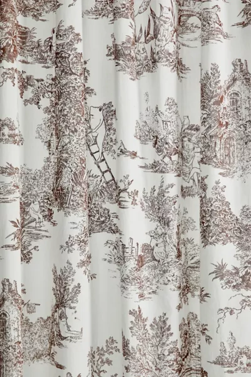Frog Toile Window Panel