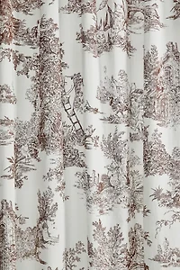 Frog Toile Window Panel