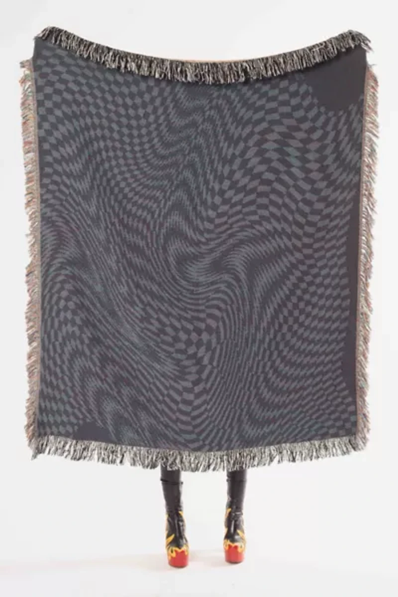 Clr Shop Melted Butterscotch Woven Throw Blanket
