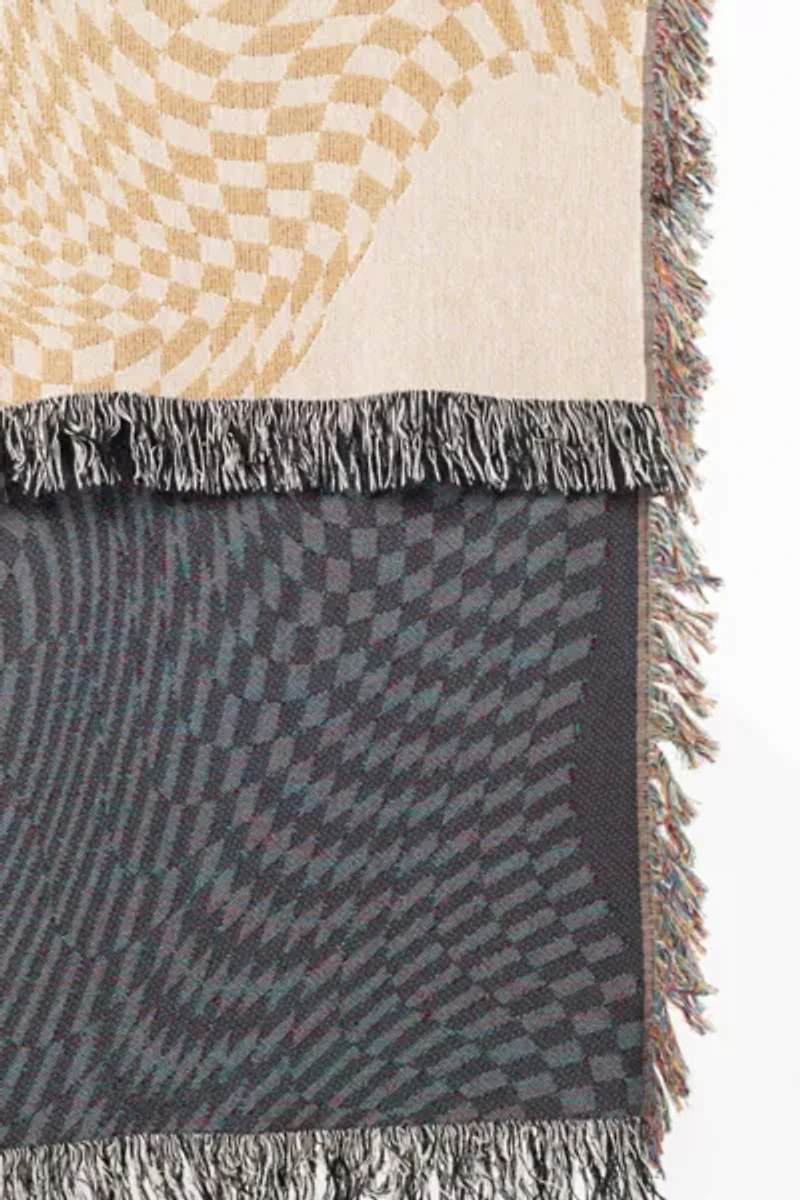 Clr Shop Melted Butterscotch Woven Throw Blanket