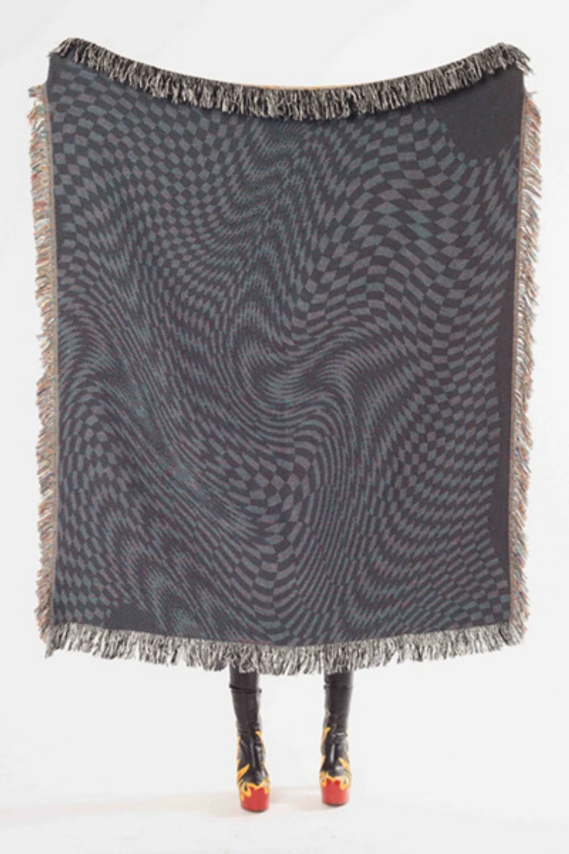 Clr Shop Melted Butterscotch Woven Throw Blanket