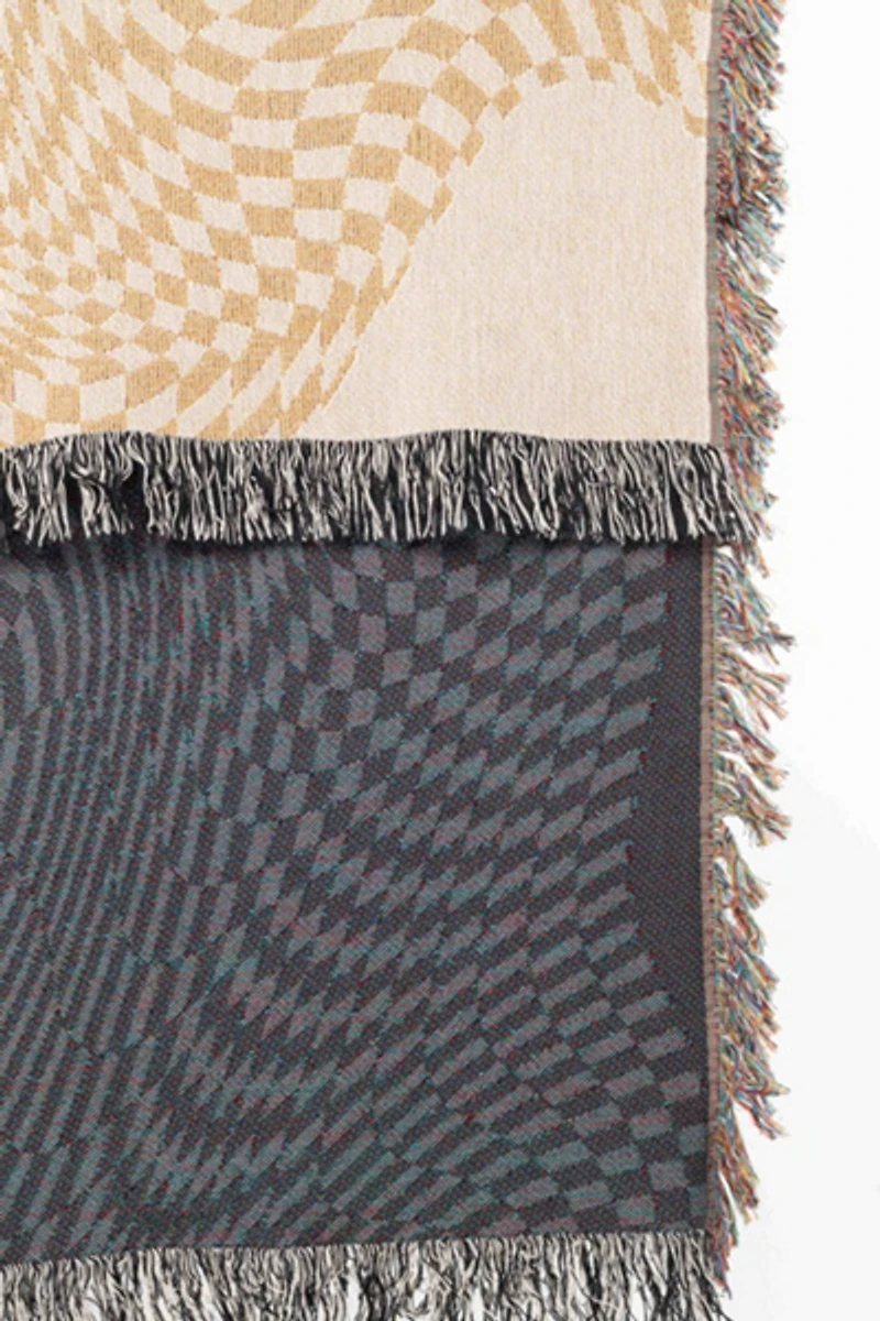 Clr Shop Melted Butterscotch Woven Throw Blanket