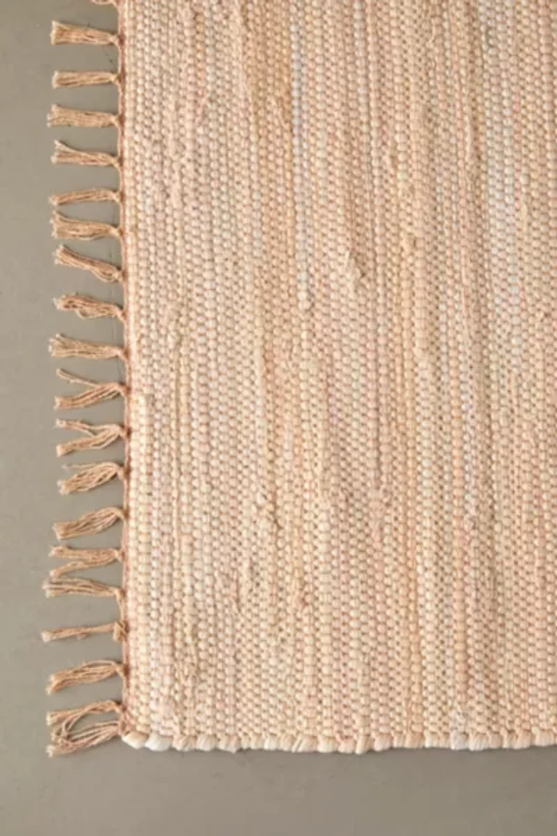 ReMADE By UO Remnants Solid Chindi Rug