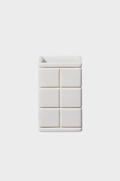 Puebco Ceramic Grid Toothbrush Stand