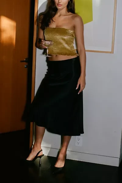 Whimsy + Row Donna Tencel Midi Skirt