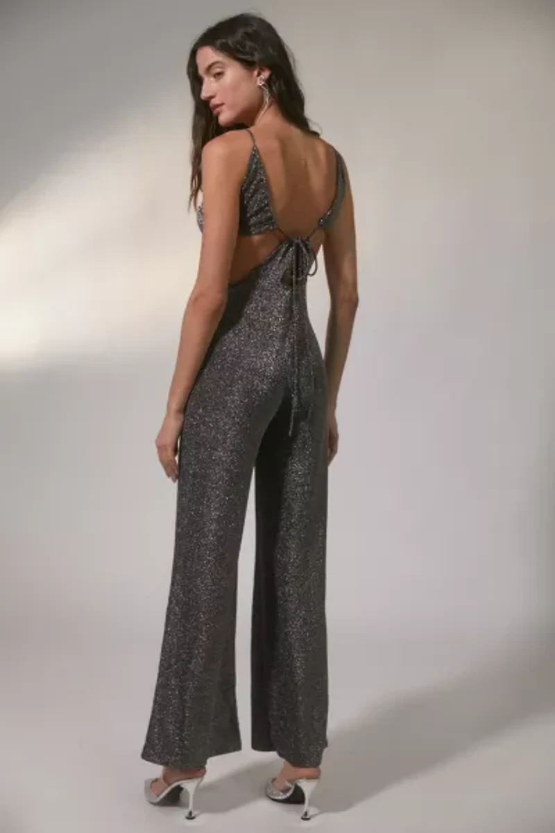 UO Sparkly Cut-Out Jumpsuit