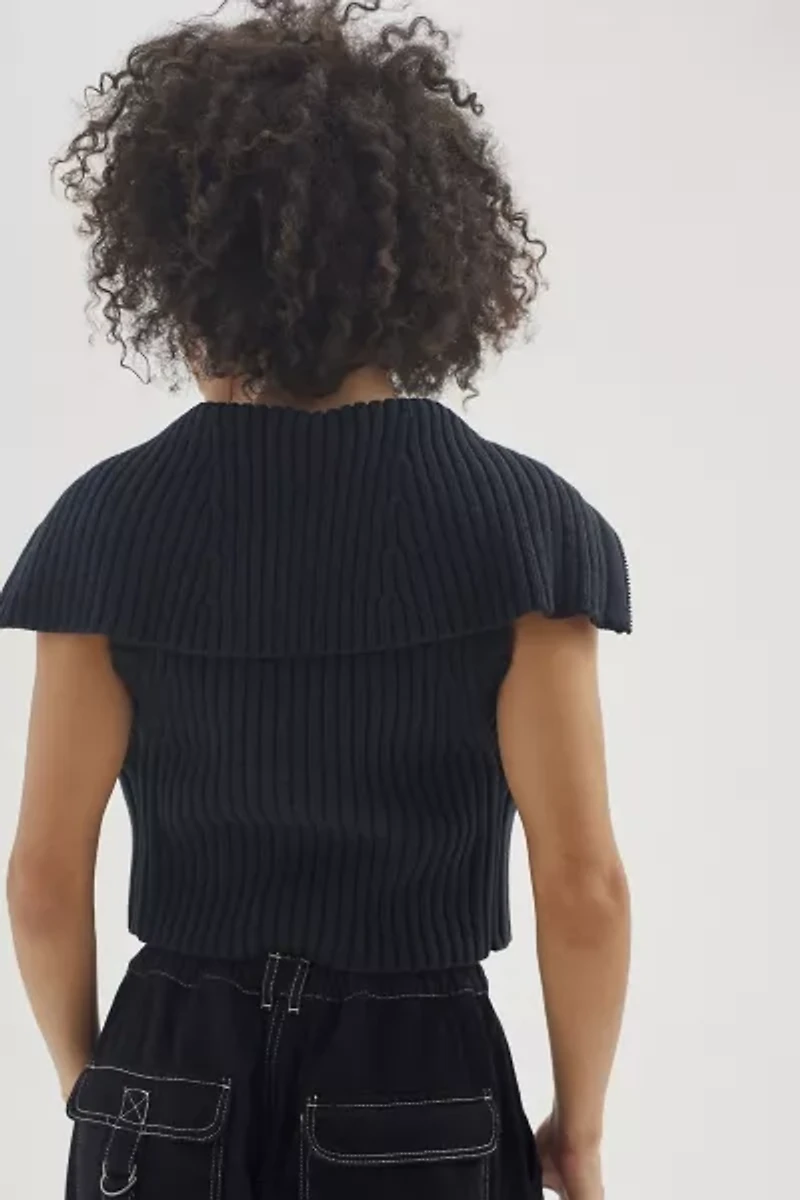 BDG Leanna Zip-Up Sweater Vest