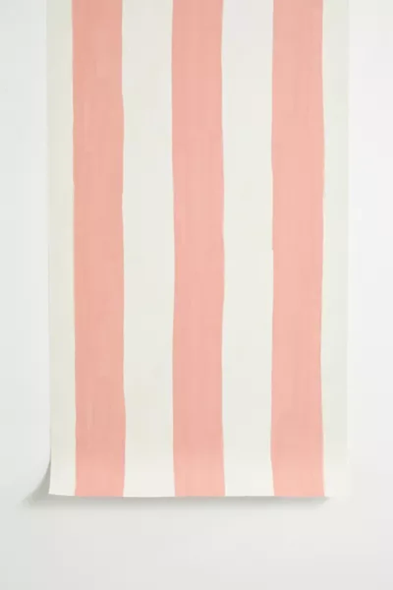Avenie Fruit Salad Collection Stripes Removable Wallpaper