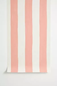 Avenie Fruit Salad Collection Stripes Removable Wallpaper
